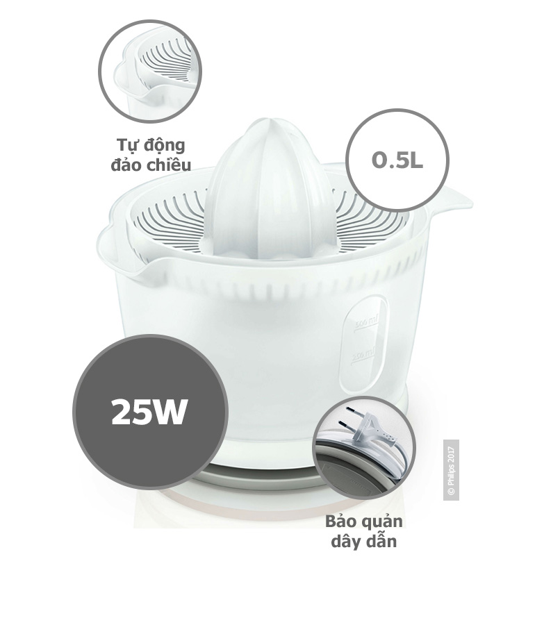 Máy Vắt Cam Philips HR-2738