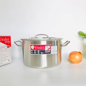 Nồi Inox 304 Zebra 3 đáy nắp Inox 24x15cm 6.5L