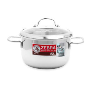 Nồi inox 304 Zebra Extreme nắp kiếng 22cm 162098