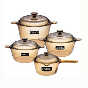Bộ 4 nồi quánh thuỷ tinh Visions VS-1123