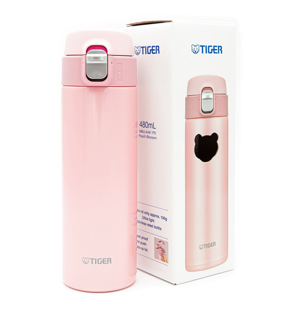 Bình giữ nhiệt inox 304 Tiger MMJ-A481 màu trắng - Công ty cổ phần Vân Sam
