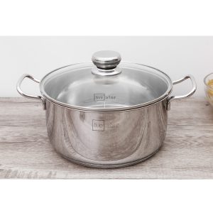 Nồi 3 đáy inox Fivestar 24cm nắp kiếng