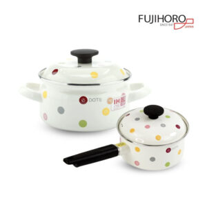 Bộ nồi quánh tráng men Fujihoro Nhật Bản EDVC-1620SW