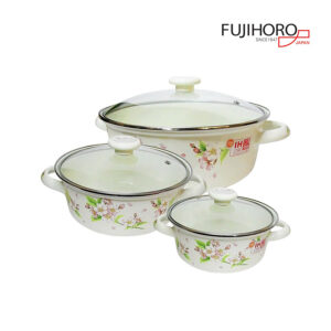 Bộ nồi tráng men Fujihoro Nhật Bản SYM-332G
