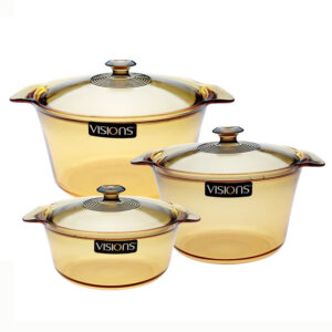 Bộ 3 nồi thuỷ tinh Visions Flair VSF-235 sản xuất tại Pháp